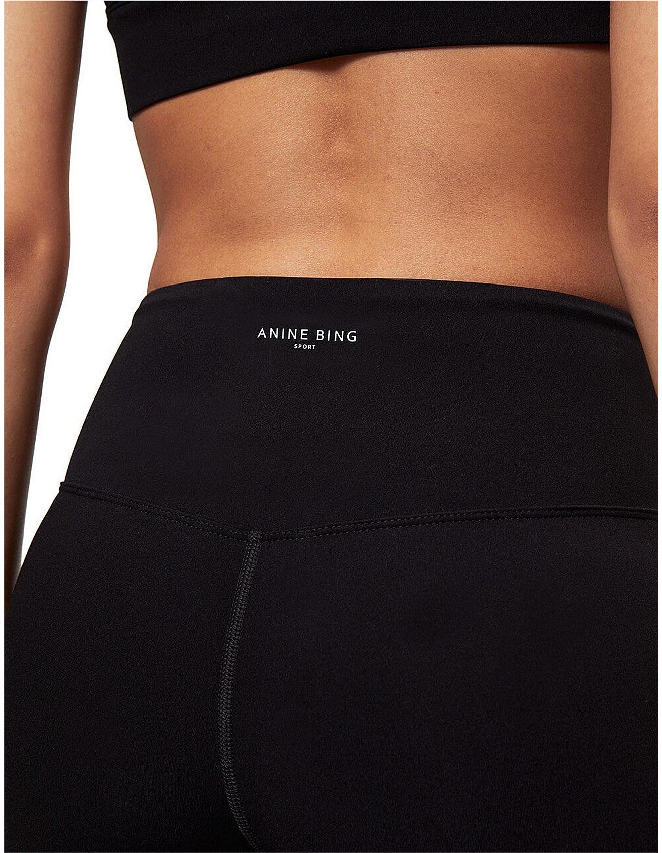 ANINE BING - BLAKE BIKER SHORT - BLACK