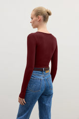 BAYSE BRAND - LARA BODYSUIT - WINE