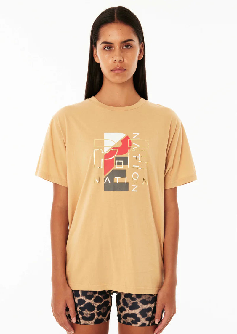 P.E NATION - HERITAGE SS TEE - SAND