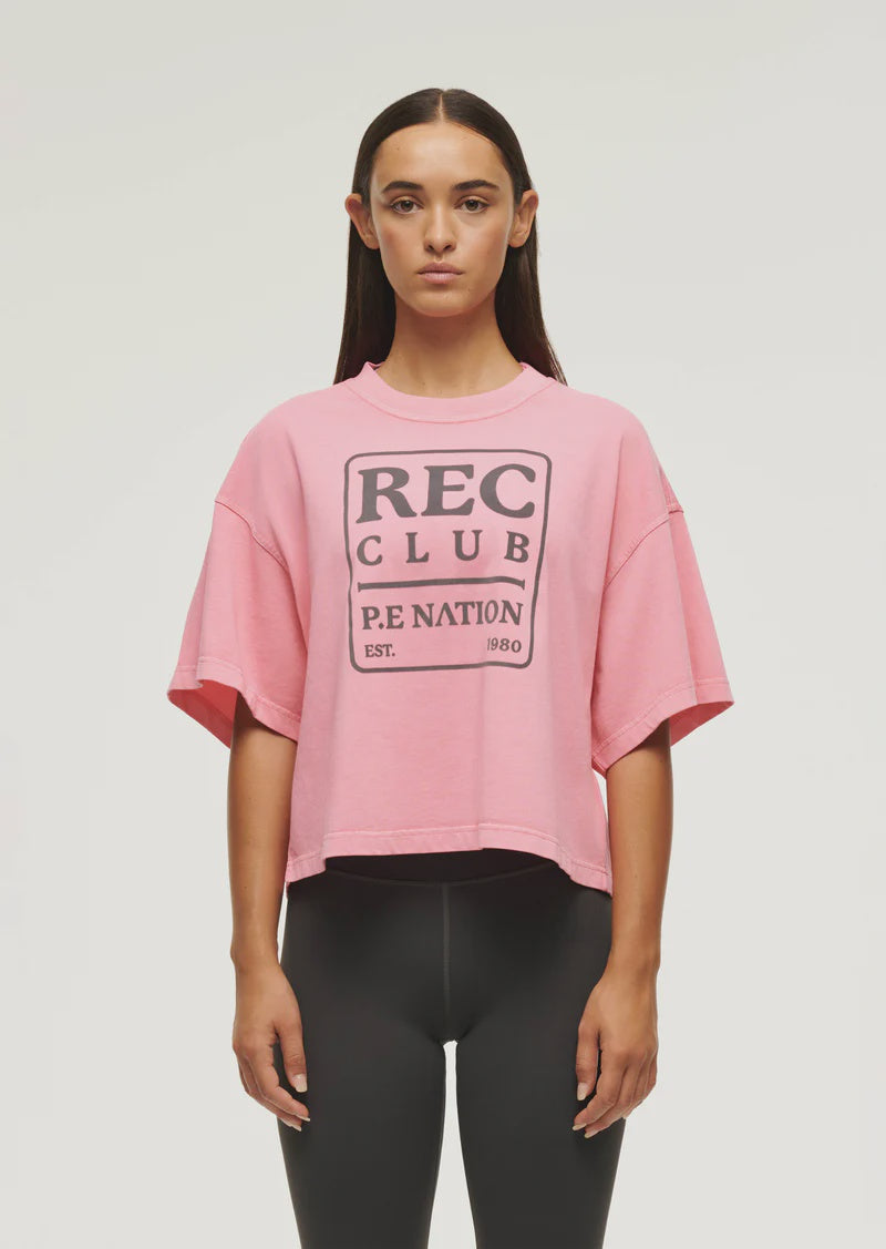 P.E NATION - RALLY TEE - PINK LEMONADE