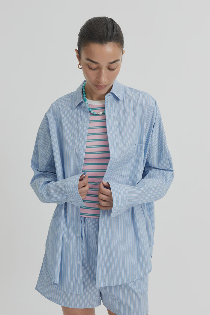 BLANCA - REVA SHIRT - BLUE