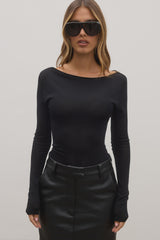 BAYSE - MANI TOP - BLACK
