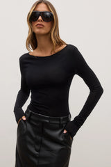 BAYSE - MANI TOP - BLACK