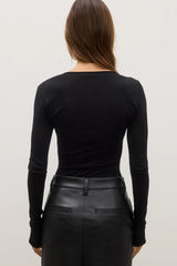 BAYSE - MANI TOP - BLACK