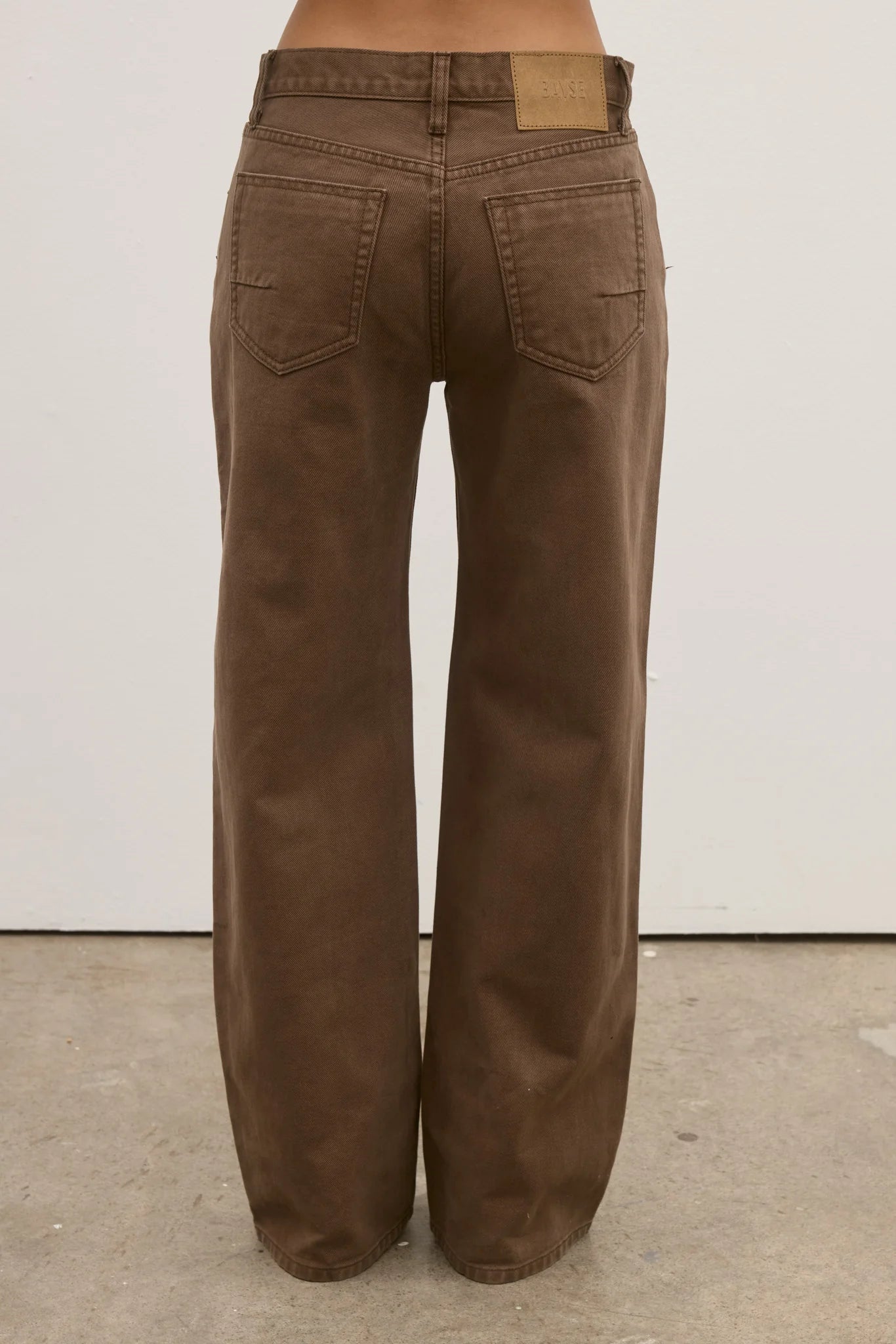 BAYSE - AVERY MID RISE JEAN - CHOCOLATE