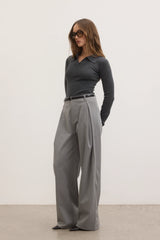 BAYSE - CHELSEA PANT - MOUSE