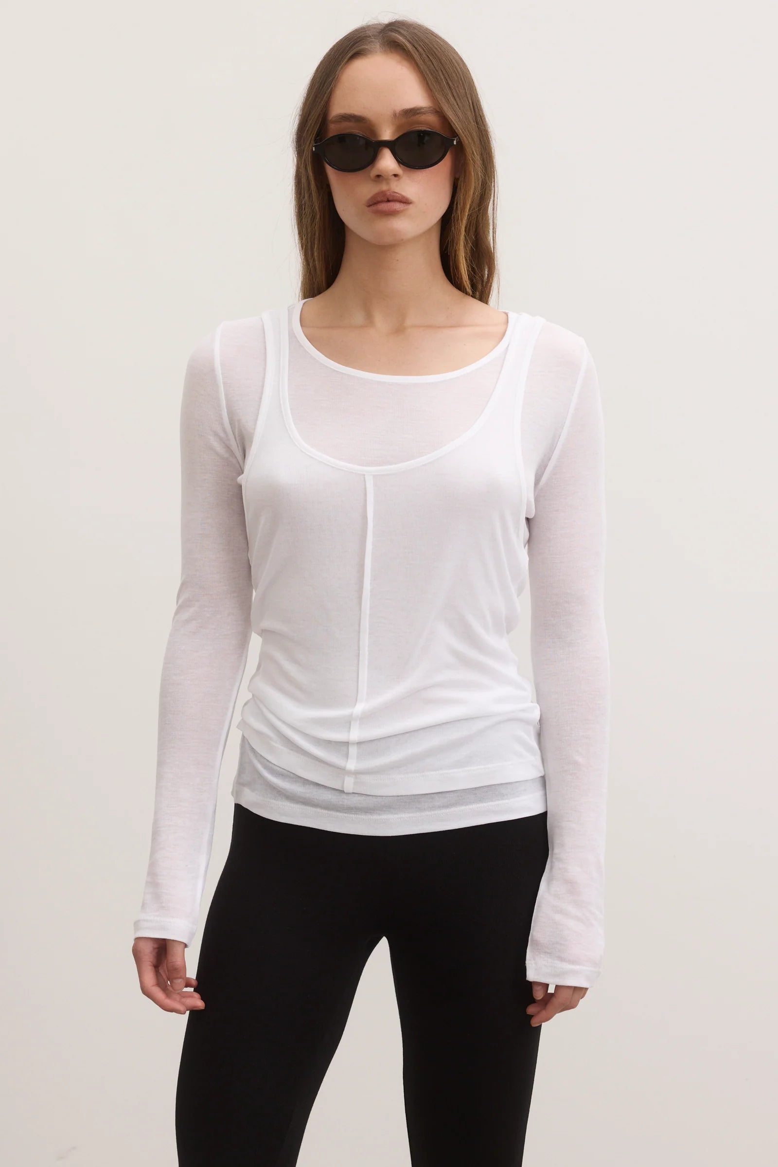 BAYSE - ETHER TOP - WHITE