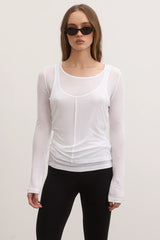 BAYSE - ETHER TOP - WHITE
