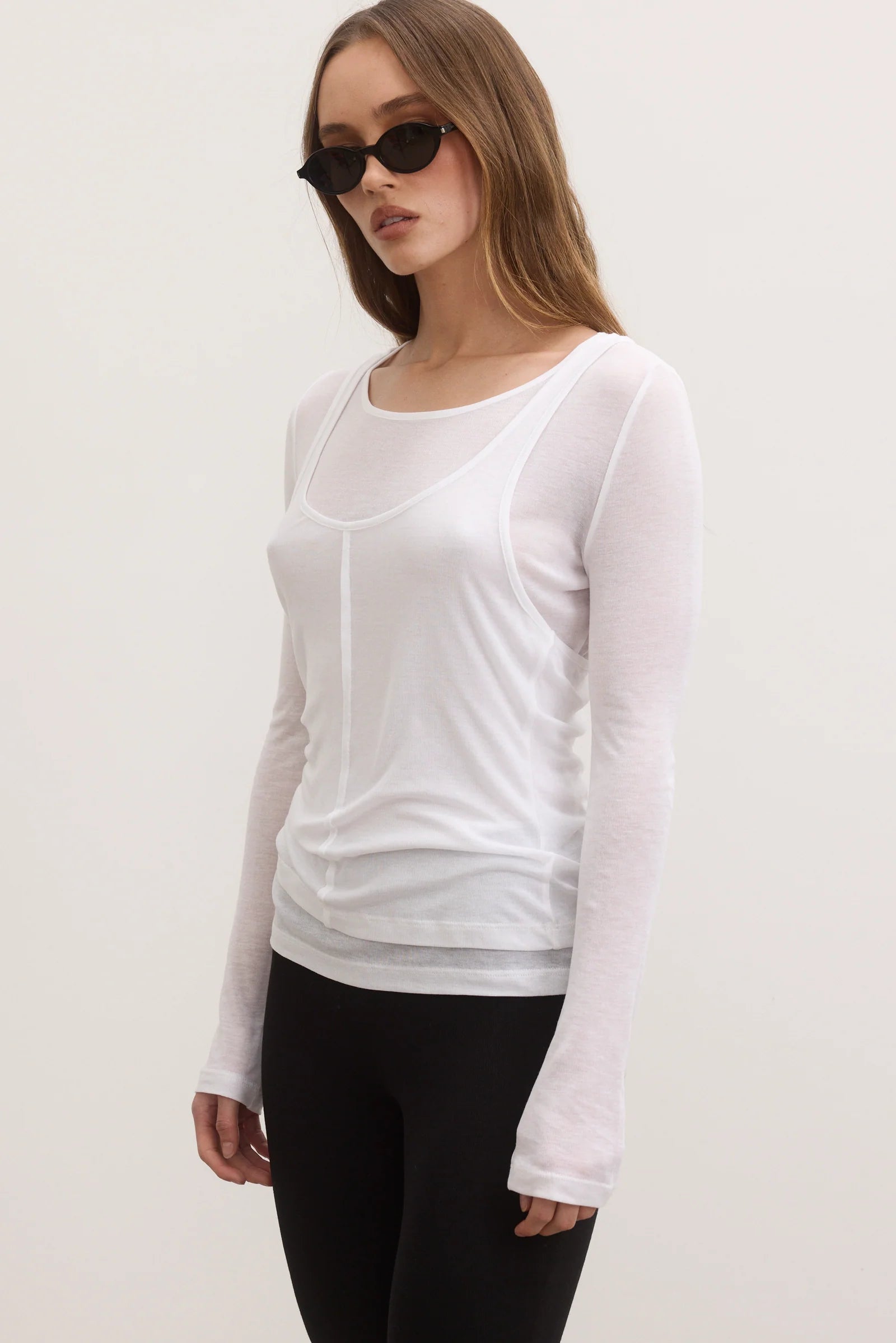 BAYSE - ETHER TOP - WHITE