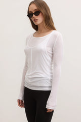 BAYSE - ETHER TOP - WHITE