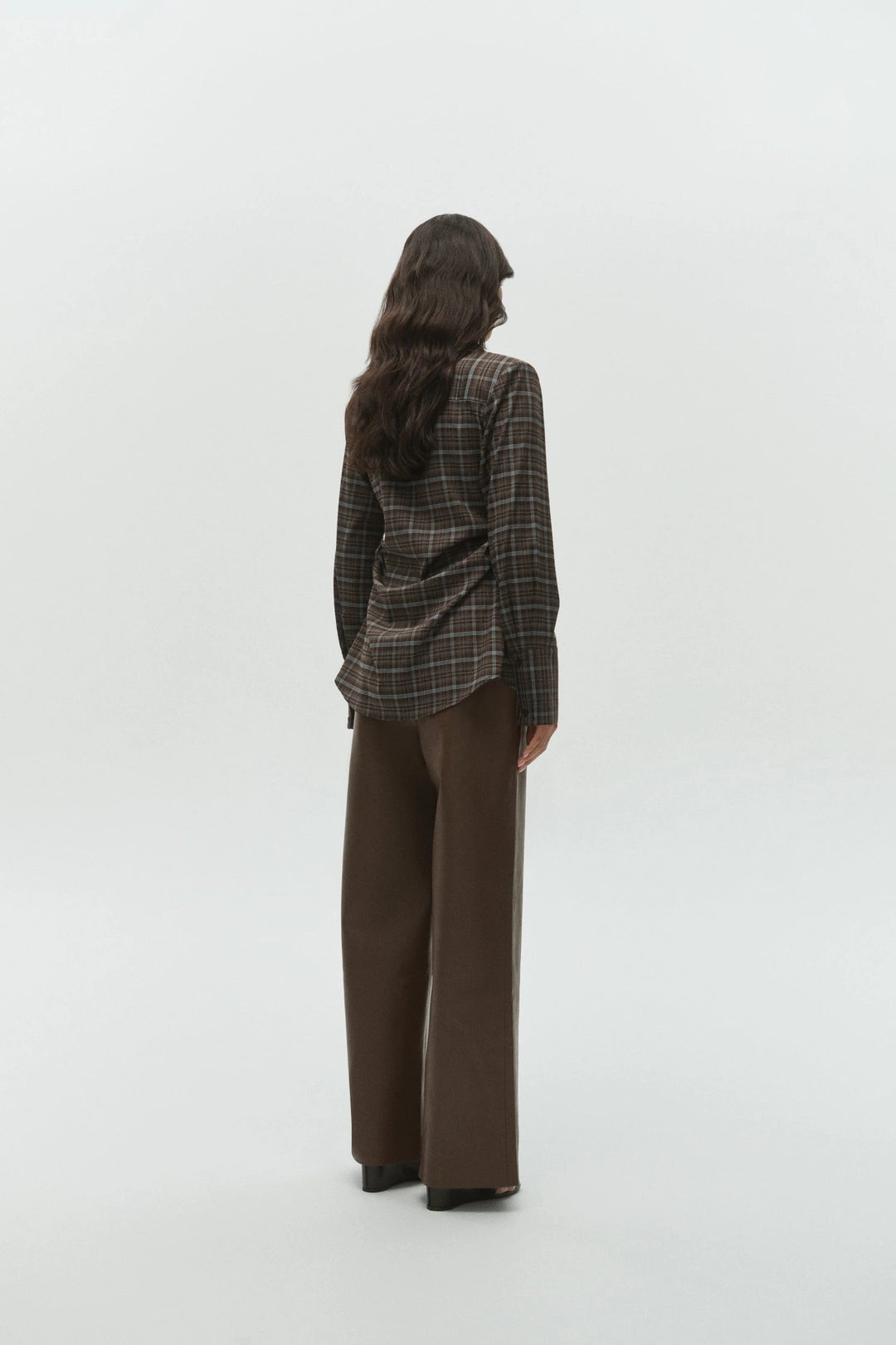 ONE OF OTHERS - JUNO SHIRT BROWN/BLUE PLAID