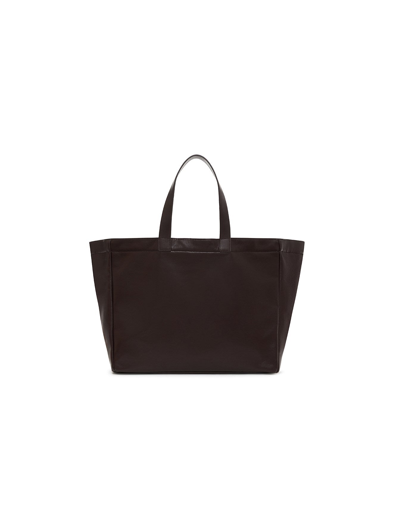 ANINE BING - LARGE RIO TOTE - DARK BROWN RECYCLED LEATHER