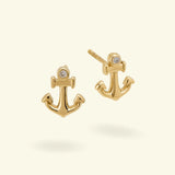 DOLCETTO DESIGNS - SPES ANCHOR STUDS - GOLD