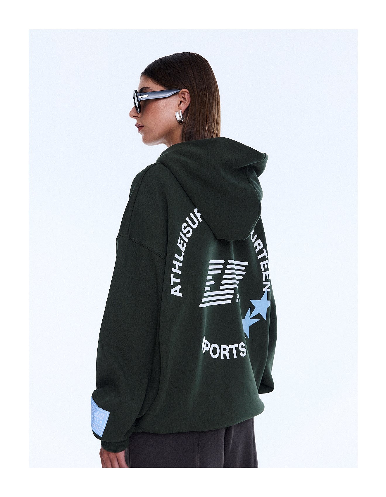 ENA PELLY - ARIES HOODIE - MOSS GREEN