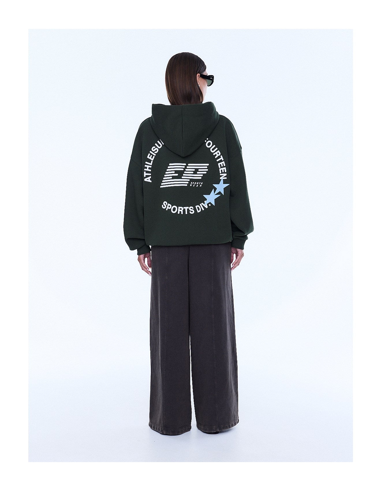 ENA PELLY - ARIES HOODIE - MOSS GREEN
