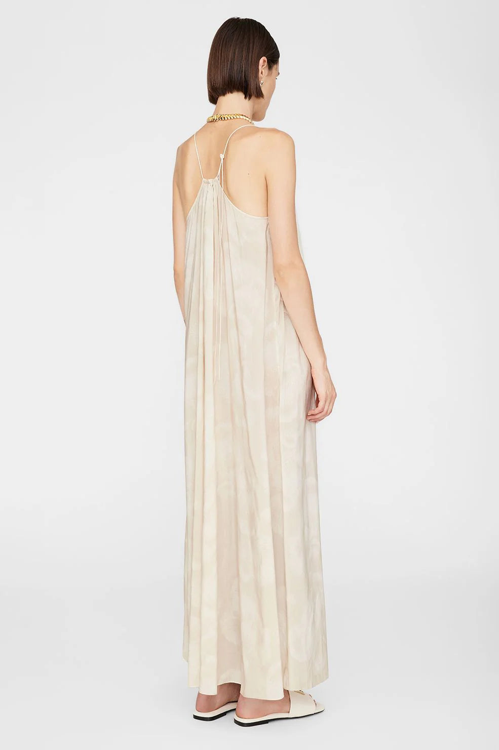 ANINE BING - AIDA MAXI DRESS - OAT MUSHROOM