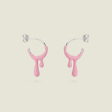 DOLCETTO DESIGNS - GELATO SLIVER EARRINGS - RASPBERRY