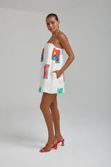 SUMMI SUMMI - SHIFT DRESS - MONTAGE WHITE