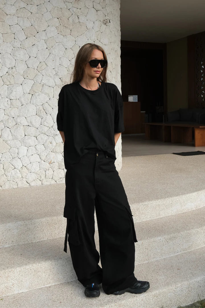 LUNA LANE - CLEO CARGO - BLACK