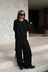 LUNA LANE - CLEO CARGO - BLACK