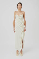 CAMILLA AND MARC - EMIL SLIP MIDI DRESS - SOFT WHITE