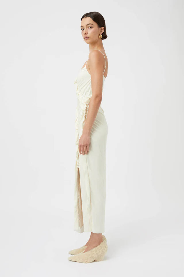 CAMILLA AND MARC - EMIL SLIP MIDI DRESS - SOFT WHITE