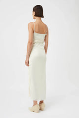 CAMILLA AND MARC - EMIL SLIP MIDI DRESS - SOFT WHITE