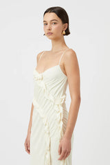 CAMILLA AND MARC - EMIL SLIP MIDI DRESS - SOFT WHITE