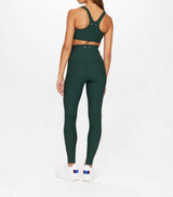 THE UPSIDE - PEACHED 28IN HIGH RISE PANT - BRITISH RACING GREEN