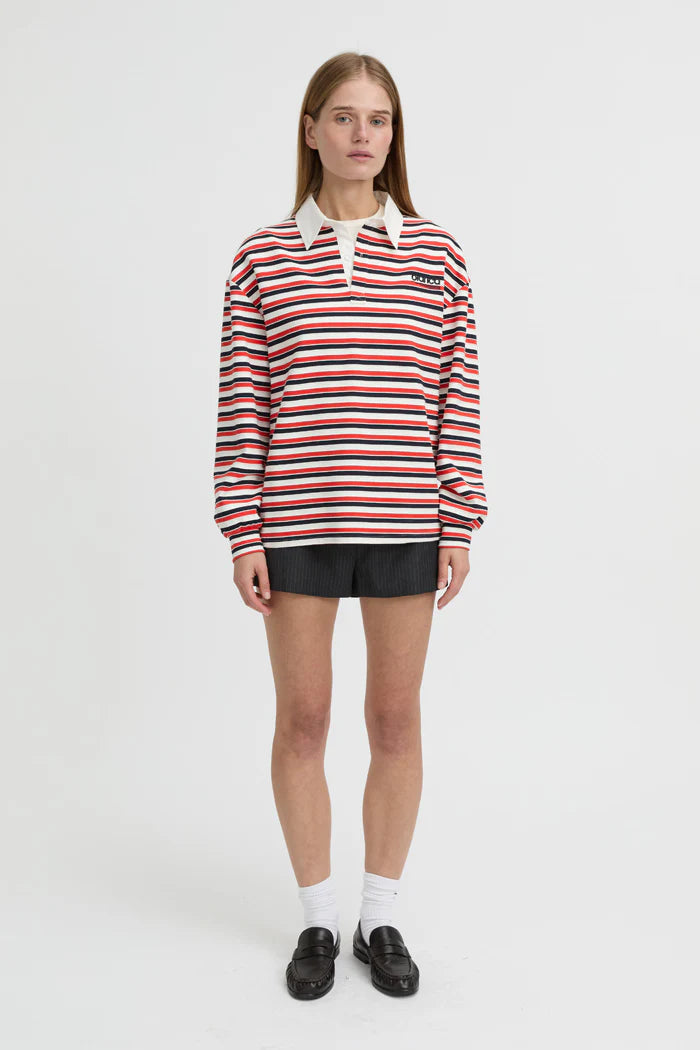 BLANCA - ELLIE POLO TOP - RED