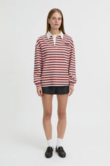 BLANCA - ELLIE POLO TOP - RED