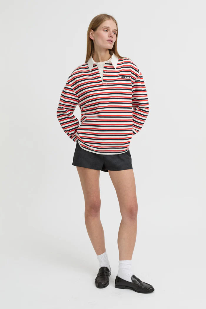 BLANCA - ELLIE POLO TOP - RED