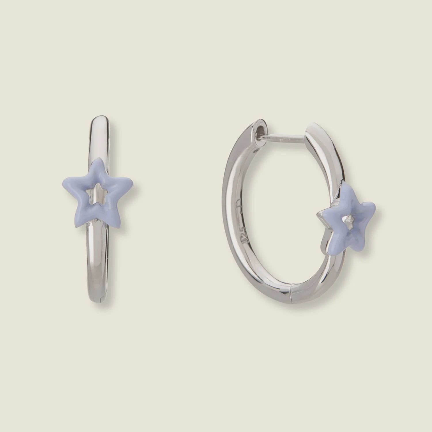 DOLCETTO DESIGNS - COMETA STAR HOOP EARRINGS