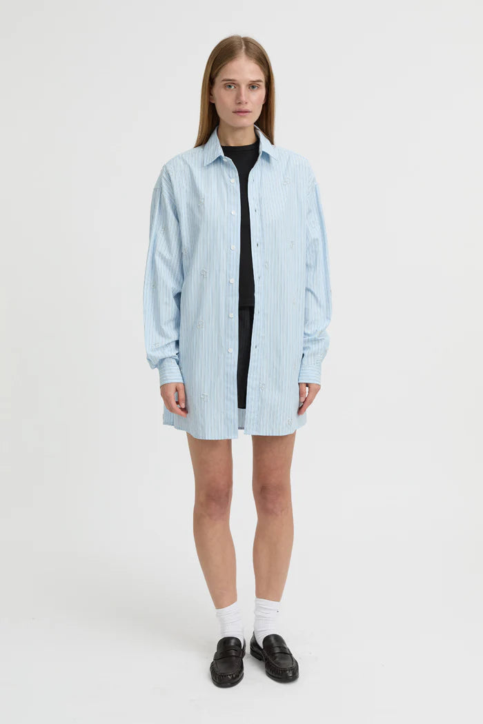 BLANCA - NYRA SHIRT -BLUE
