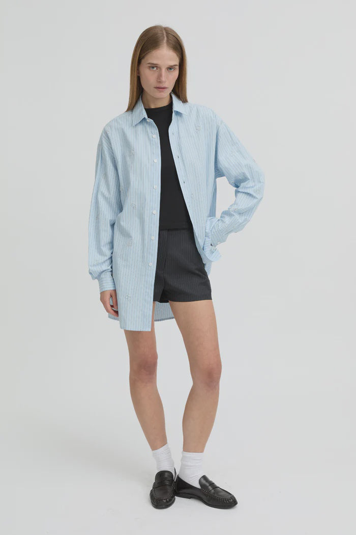 BLANCA - NYRA SHIRT -BLUE