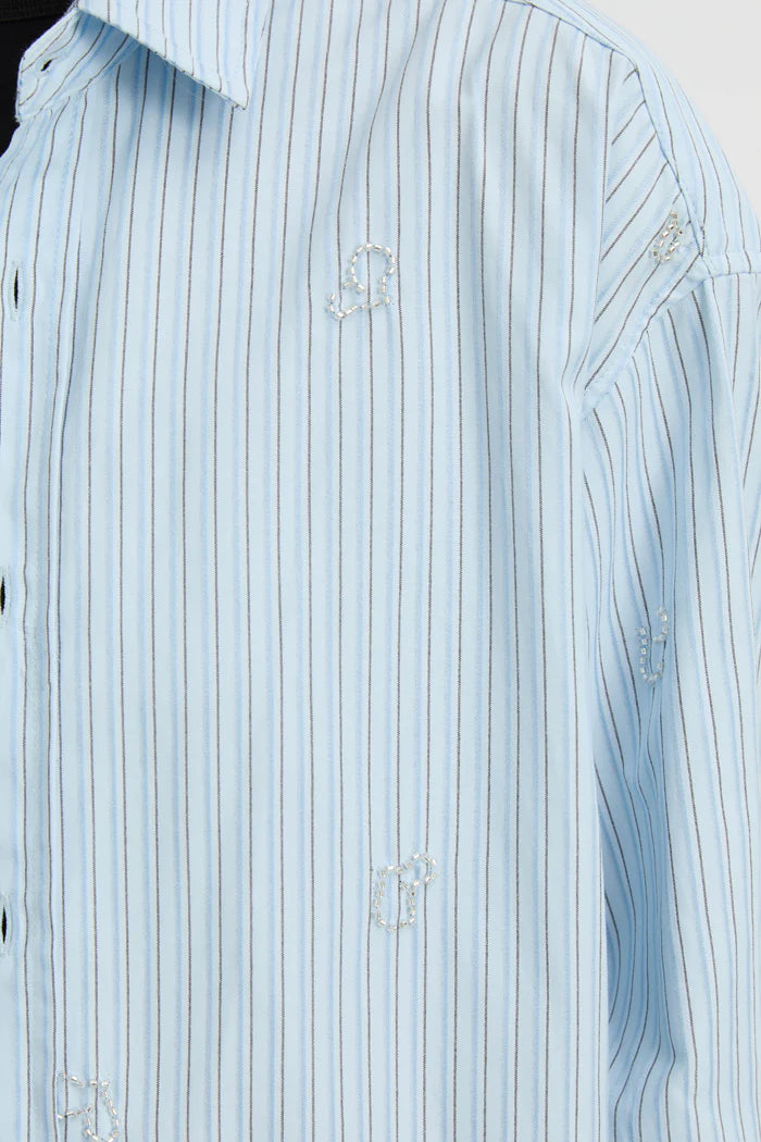 BLANCA - NYRA SHIRT -BLUE