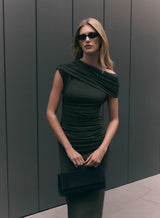 ESMAEE - PAUSE DRESS - KHAKI