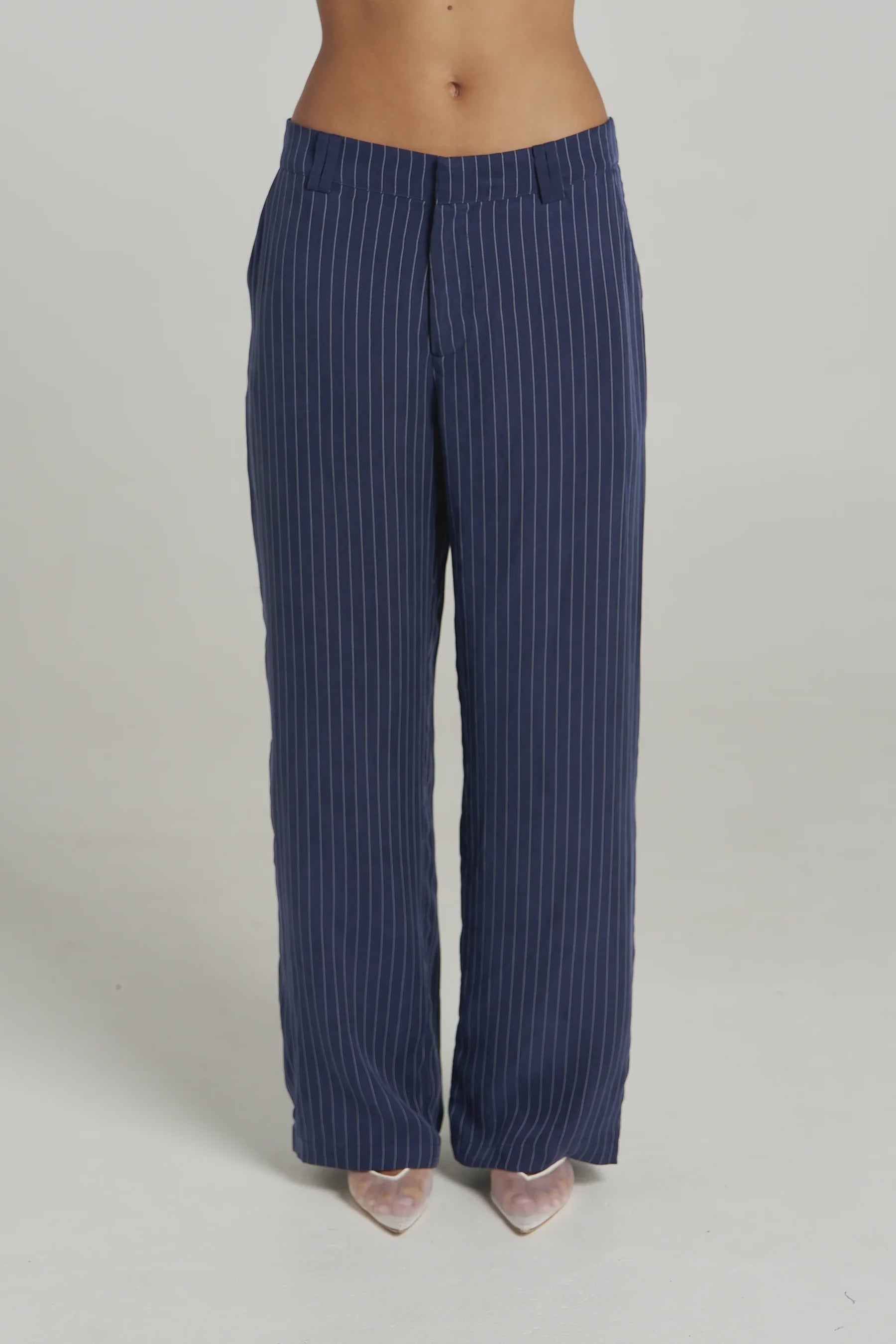 PRE ORDER - SUMMI SUMMI - BOSS PANT - NAVY PINSTRIPE