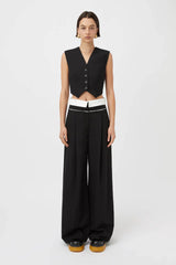 CAMILLA AND MARC - AMULET WIDE-LEG PANT - BLACK