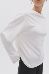 BAYSE - PRIYA LONG SLEEVE TOP - WHITE