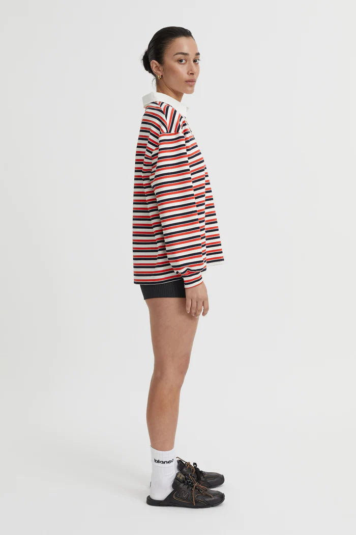 BLANCA - ELLIE POLO TOP - RED