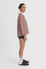 BLANCA - ELLIE POLO TOP - RED