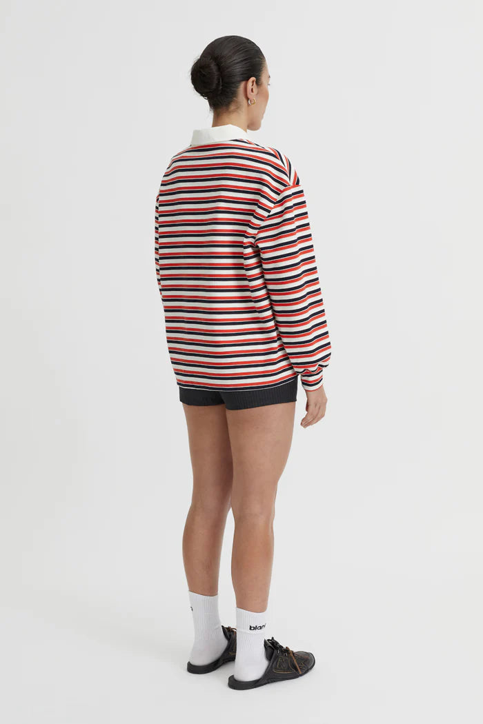 BLANCA - ELLIE POLO TOP - RED