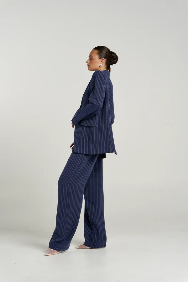 PRE ORDER - SUMMI SUMMI - OS BLAZER - NAVY PINSTRIPE