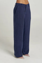 PRE ORDER - SUMMI SUMMI - BOSS PANT - NAVY PINSTRIPE