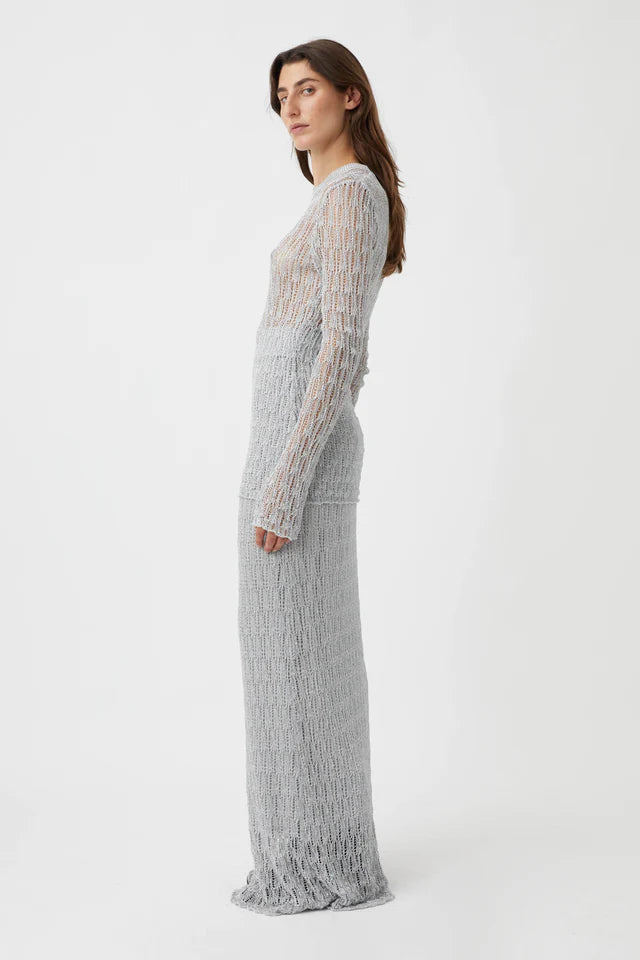 CAMILLA & MARC - JACQUE KNIT SKIRT - SILVER