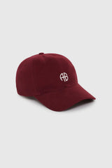 ANINE BING - JEREMY BASEBALL CAP - CABERNET