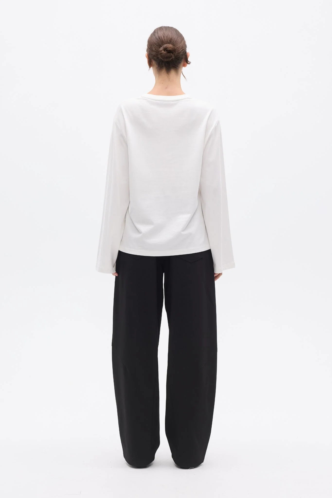BAYSE - PRIYA LONG SLEEVE TOP - WHITE