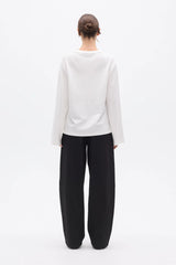 BAYSE - PRIYA LONG SLEEVE TOP - WHITE