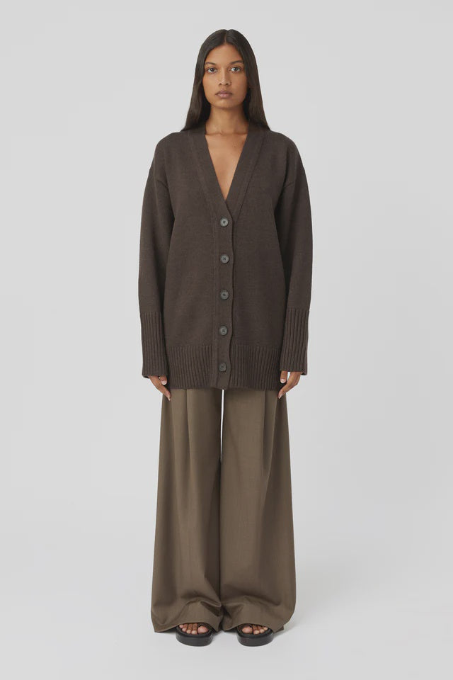 CAMILLA AND MARC - ROMEO 2.0 CARDIGAN - CHOCOLATE MELANGE